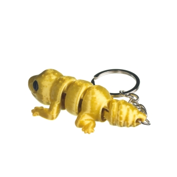 Gekon lamparci złoty jasny- brelok do kluczy